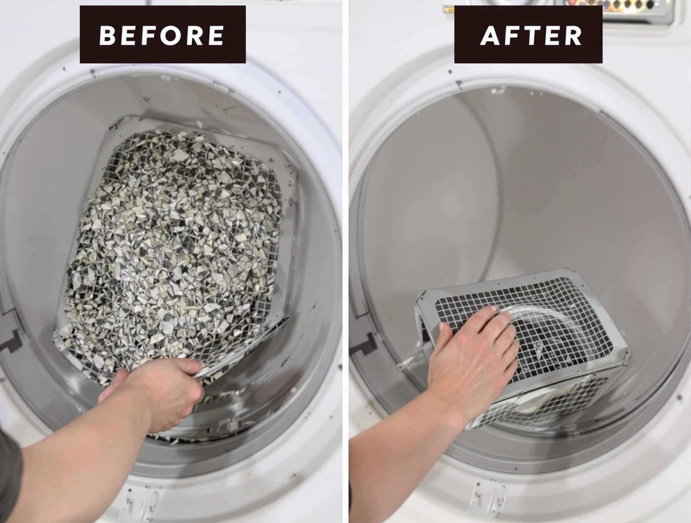 Professional lint trap cleaning by Lakewood Dryer Vent Cleaning in Lakewood