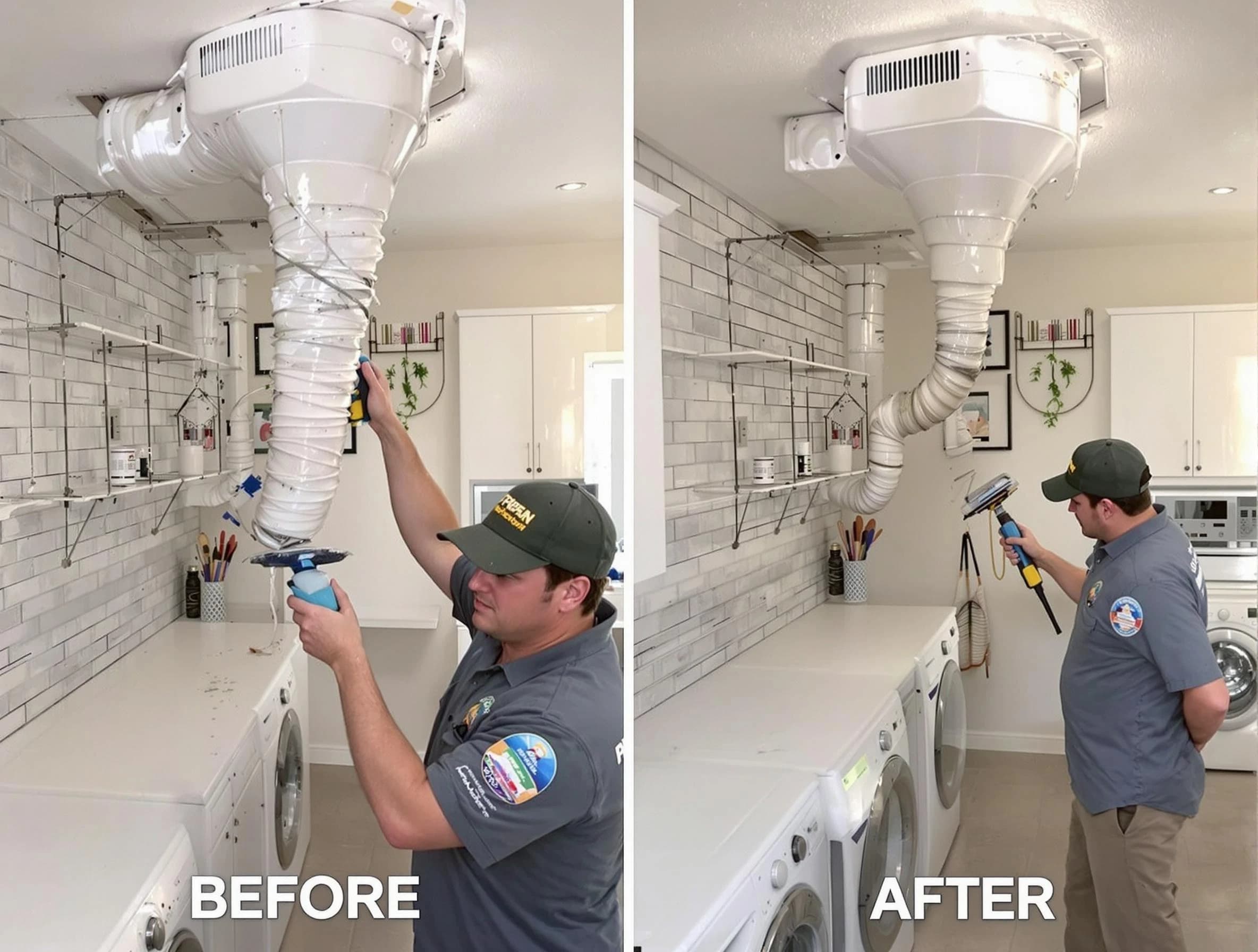 Professional dryer exhaust vent cleaning by Lakewood Dryer Vent Cleaning in Lakewood