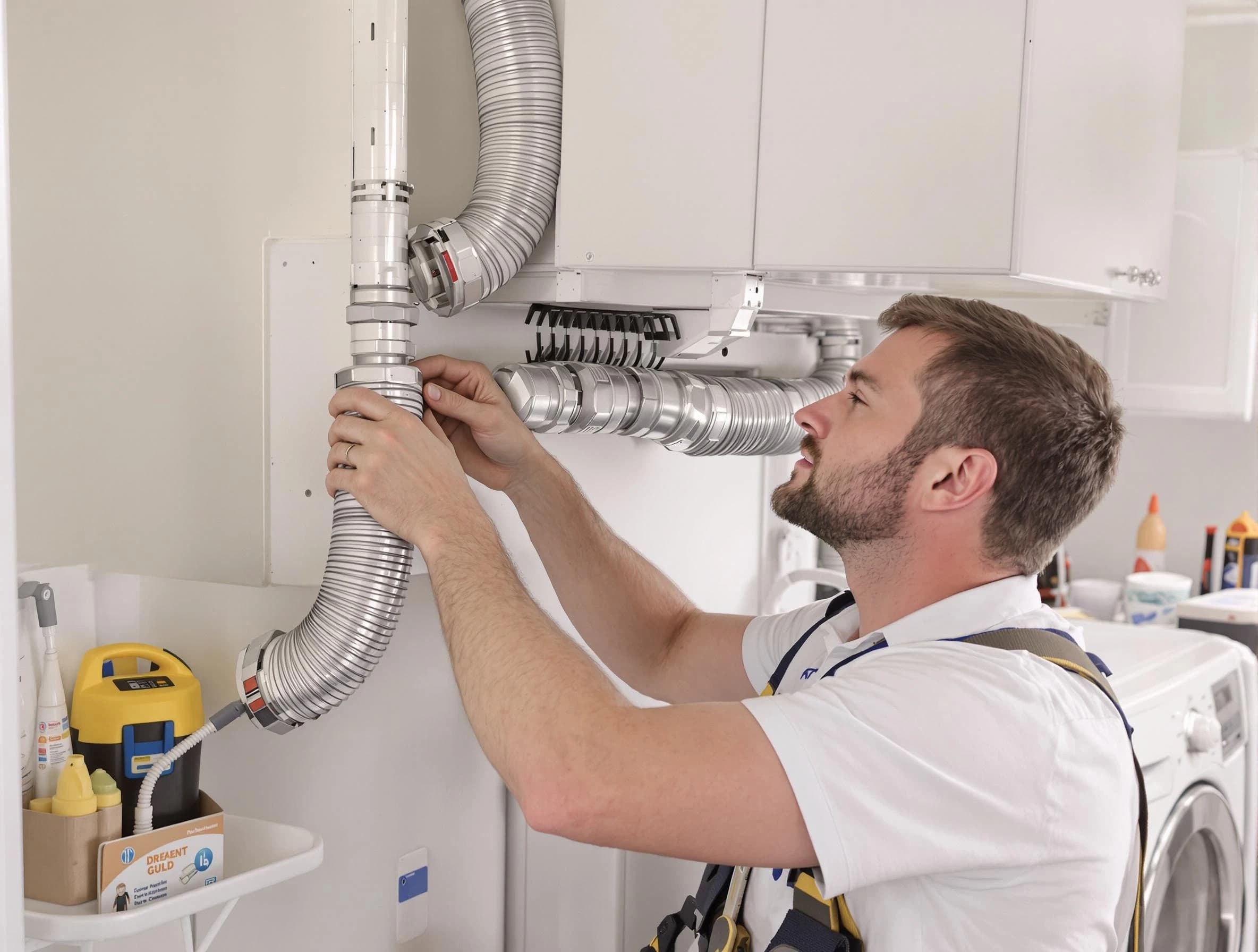 Professional dryer vent repair and installation by Lakewood Dryer Vent Cleaning in Lakewood