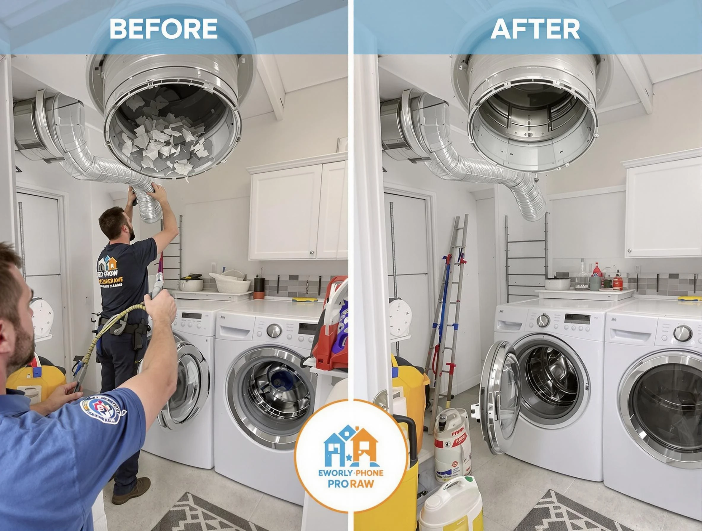 Residential dryer vent cleaning by Lakewood Dryer Vent Cleaning in Lakewood